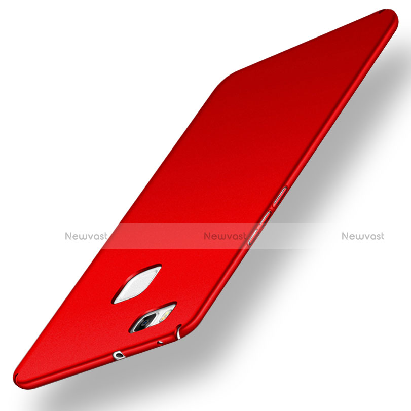 Hard Rigid Plastic Matte Finish Snap On Case M02 for Huawei G9 Lite Red