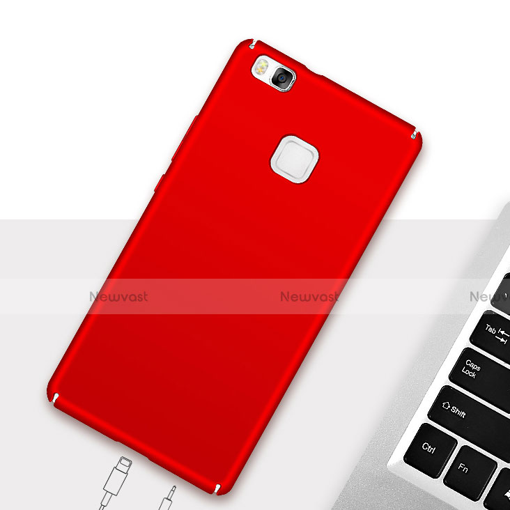 Hard Rigid Plastic Matte Finish Snap On Case M02 for Huawei G9 Lite Red