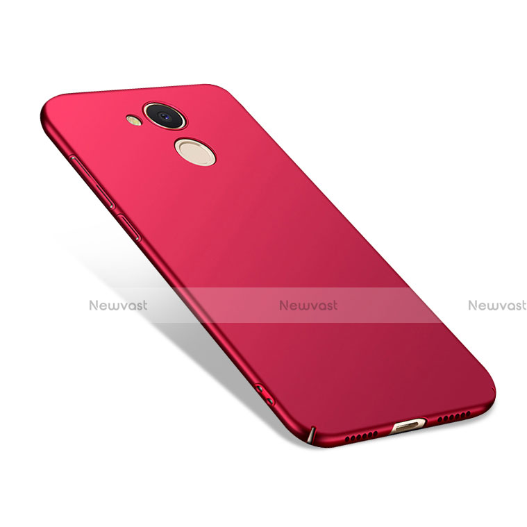 Hard Rigid Plastic Matte Finish Snap On Case M02 for Huawei Honor 6C Pro Red