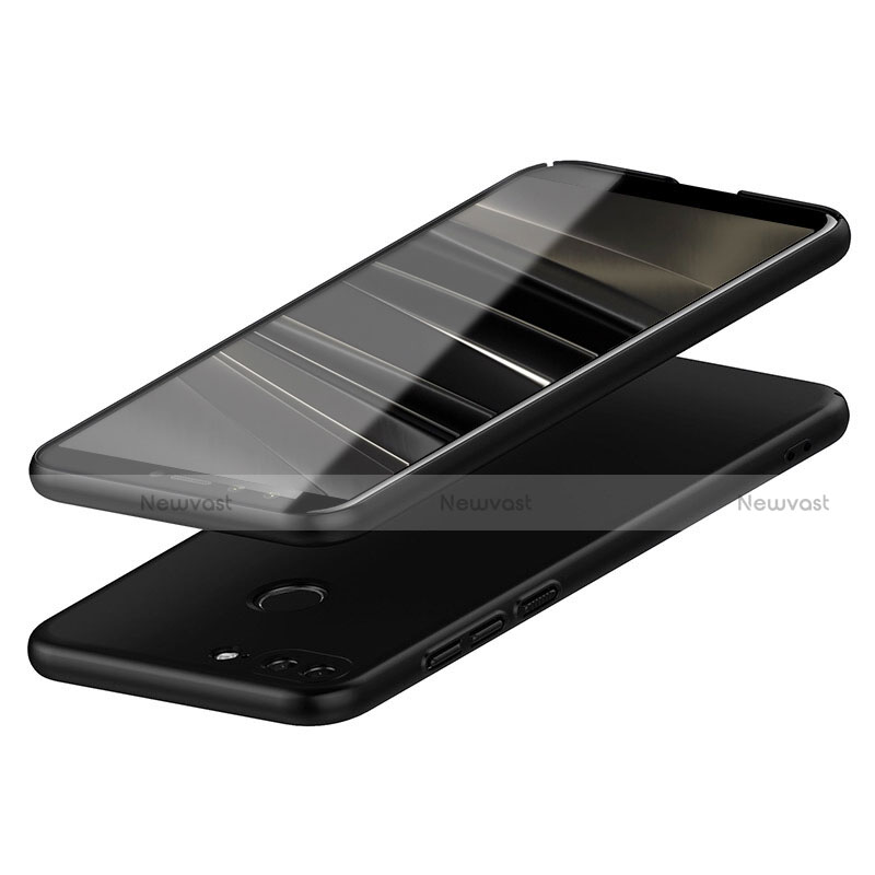 Hard Rigid Plastic Matte Finish Snap On Case M02 for Huawei Honor 9 Lite Black