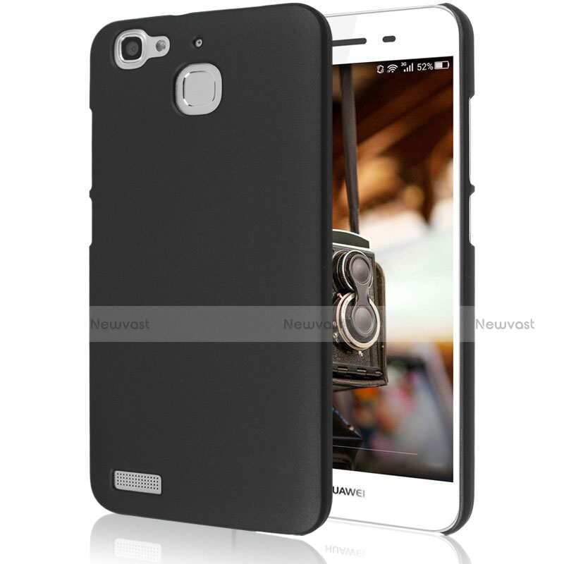 Hard Rigid Plastic Matte Finish Snap On Case M02 for Huawei P8 Lite Smart Black