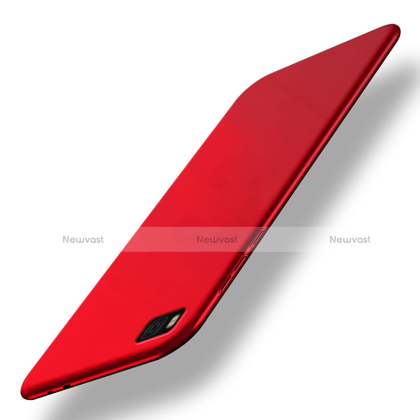 Hard Rigid Plastic Matte Finish Snap On Case M02 for Huawei P8 Red