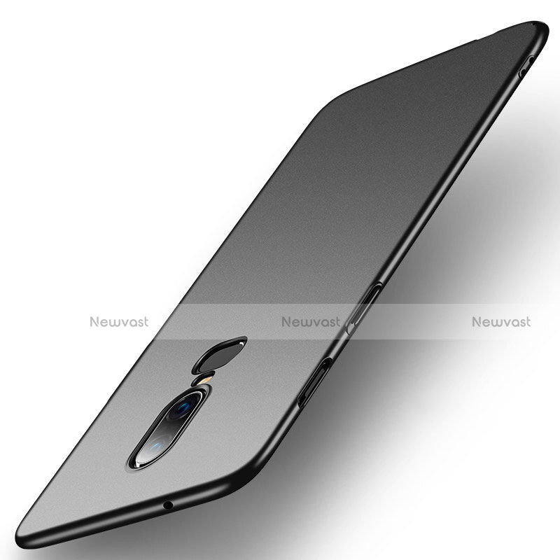 Hard Rigid Plastic Matte Finish Snap On Case M02 for OnePlus 6 Black