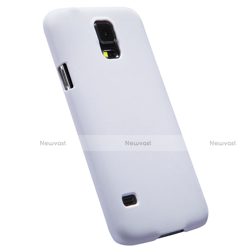 Hard Rigid Plastic Matte Finish Snap On Case M02 for Samsung Galaxy S5 Duos Plus White