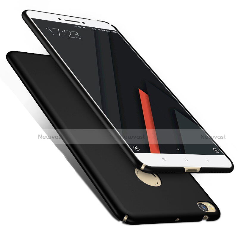 Hard Rigid Plastic Matte Finish Snap On Case M02 for Xiaomi Mi Max 2 Black