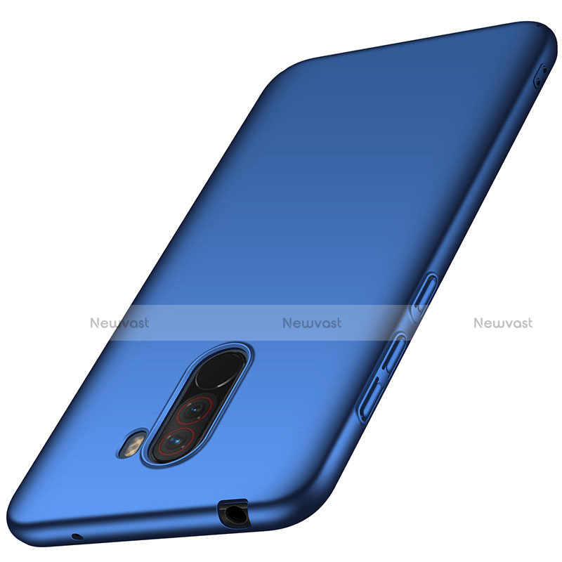 Hard Rigid Plastic Matte Finish Snap On Case M02 for Xiaomi Pocophone F1 Blue