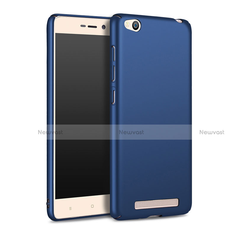 Hard Rigid Plastic Matte Finish Snap On Case M02 for Xiaomi Redmi 3 Blue