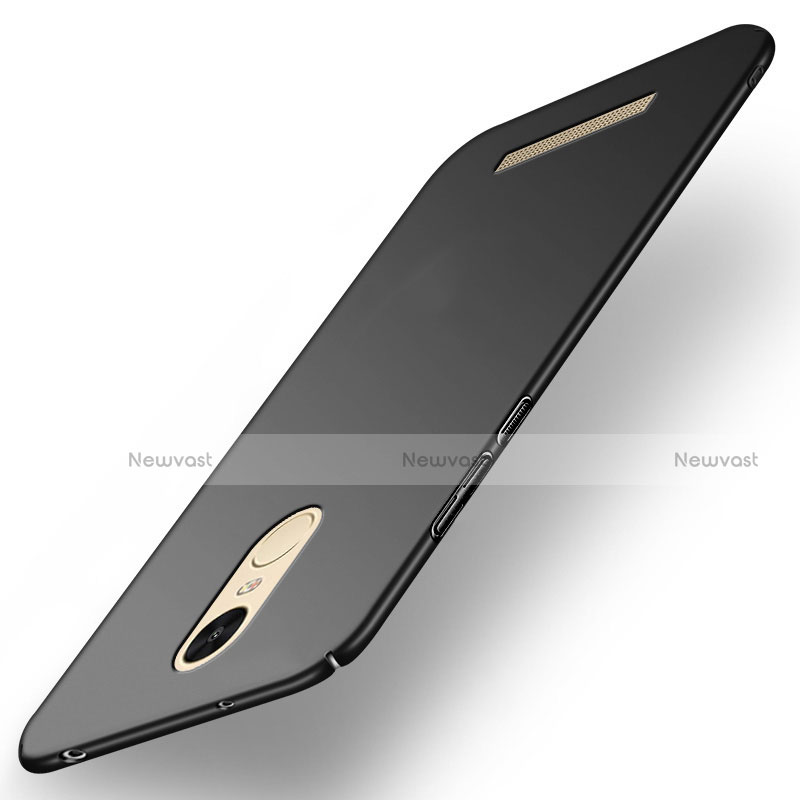 Hard Rigid Plastic Matte Finish Snap On Case M02 for Xiaomi Redmi Note 3 MediaTek Black