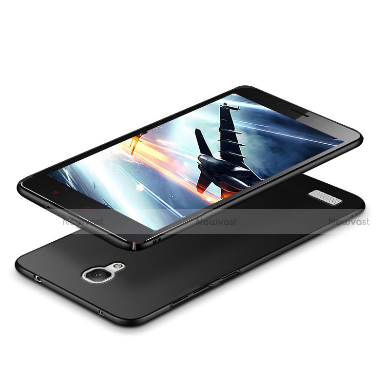 Hard Rigid Plastic Matte Finish Snap On Case M02 for Xiaomi Redmi Note Black