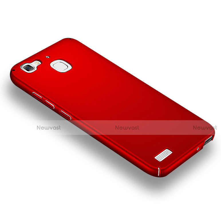 Hard Rigid Plastic Matte Finish Snap On Case M03 for Huawei G8 Mini Red