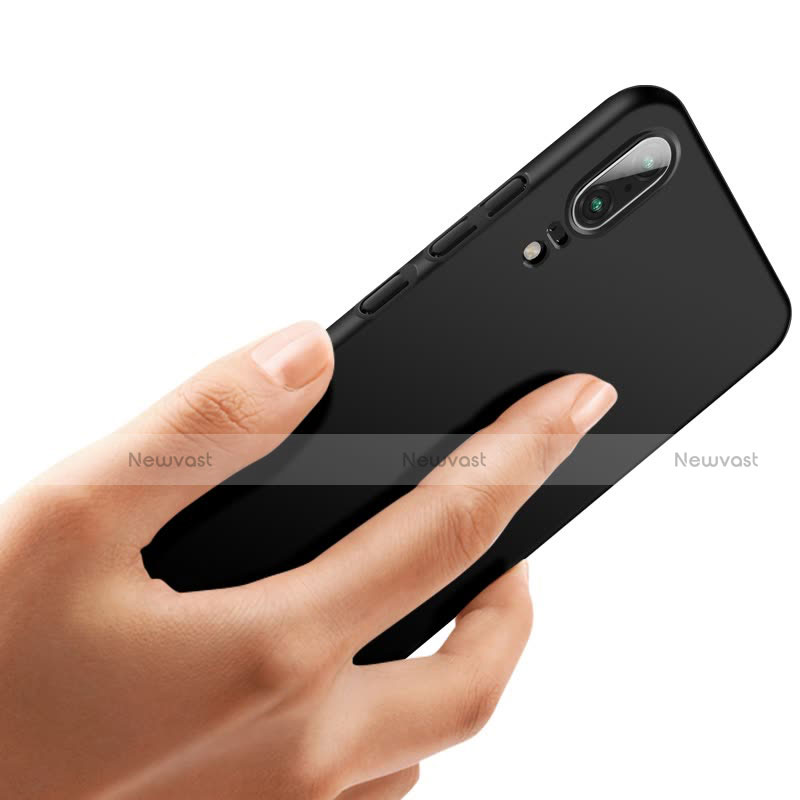 Hard Rigid Plastic Matte Finish Snap On Case M03 for Huawei P20 Black