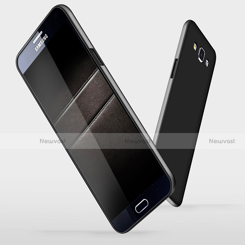 Hard Rigid Plastic Matte Finish Snap On Case M03 for Samsung Galaxy A7 Duos SM-A700F A700FD Black