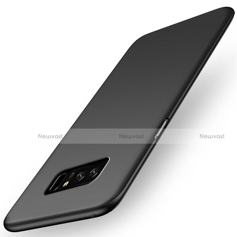 Hard Rigid Plastic Matte Finish Snap On Case M03 for Samsung Galaxy Note 8 Black