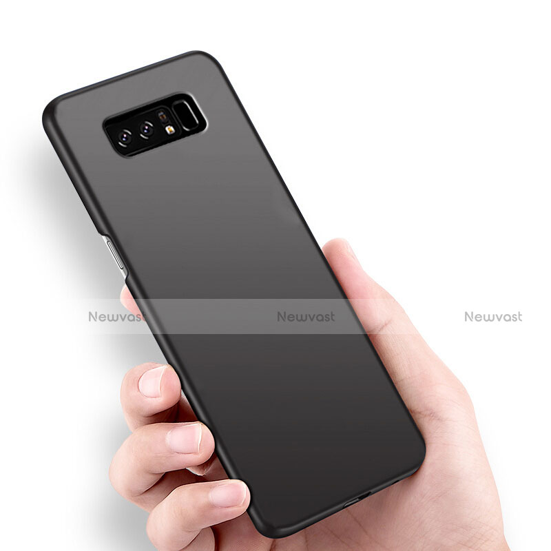 Hard Rigid Plastic Matte Finish Snap On Case M03 for Samsung Galaxy Note 8 Duos N950F Black