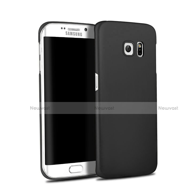 Hard Rigid Plastic Matte Finish Snap On Case M03 for Samsung Galaxy S6 Edge+ Plus SM-G928F Black