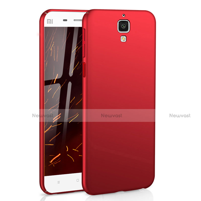 Hard Rigid Plastic Matte Finish Snap On Case M03 for Xiaomi Mi 4 LTE Red
