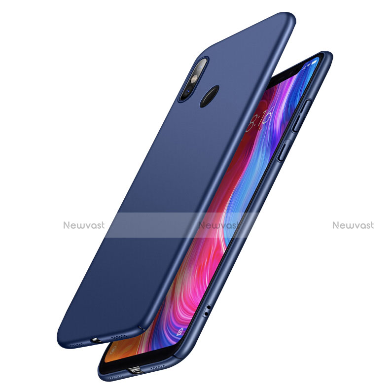 Hard Rigid Plastic Matte Finish Snap On Case M03 for Xiaomi Mi 8 Blue