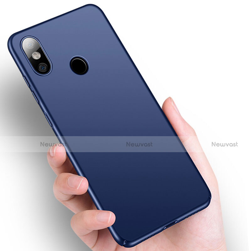 Hard Rigid Plastic Matte Finish Snap On Case M03 for Xiaomi Mi 8 Blue