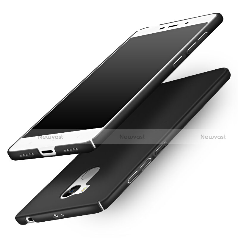 Hard Rigid Plastic Matte Finish Snap On Case M03 for Xiaomi Redmi 4 Prime High Edition Black