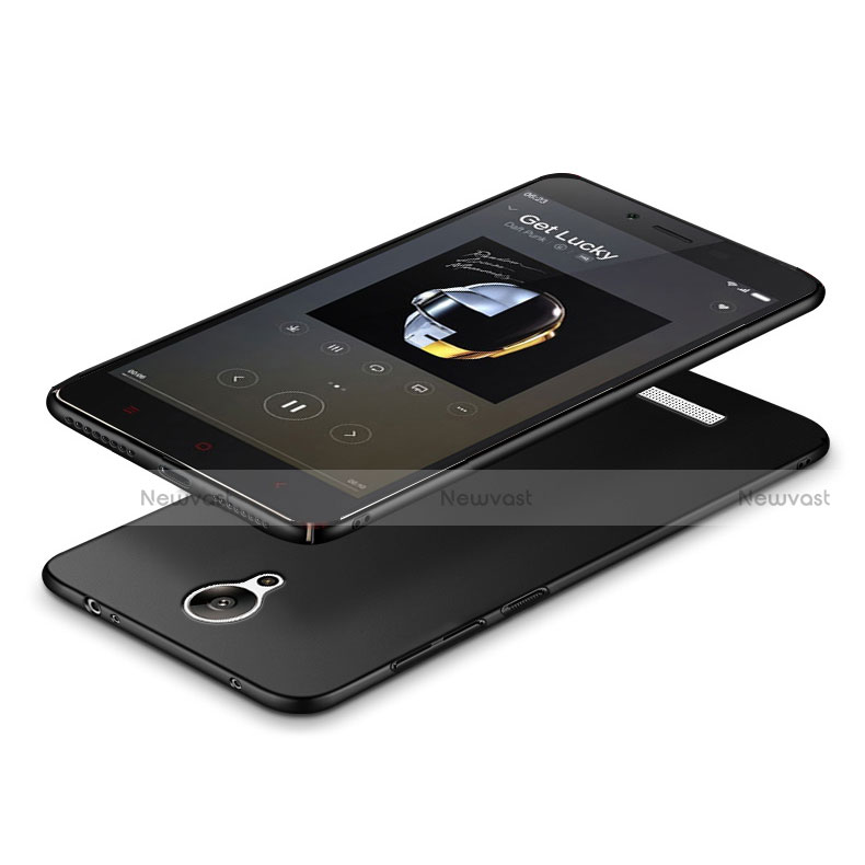 Hard Rigid Plastic Matte Finish Snap On Case M03 for Xiaomi Redmi Note 2 Black