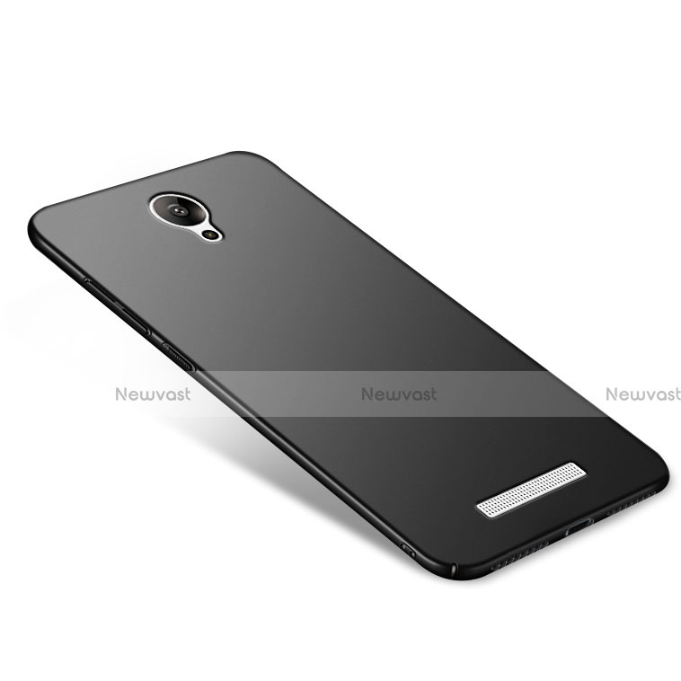 Hard Rigid Plastic Matte Finish Snap On Case M03 for Xiaomi Redmi Note 2 Black