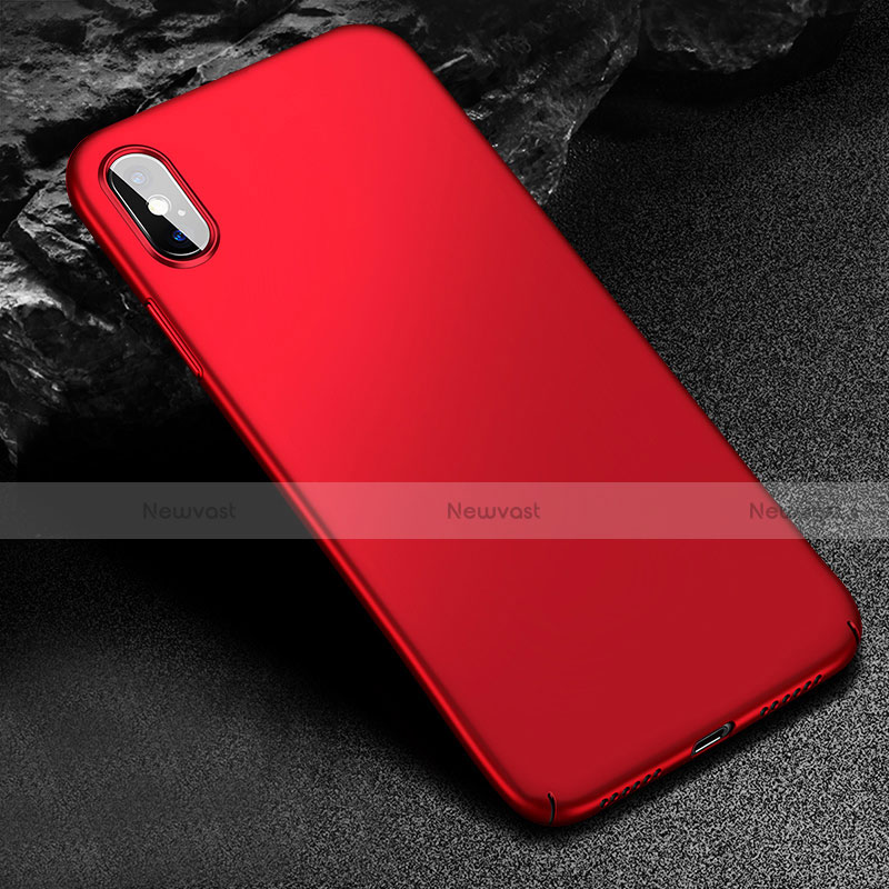 Hard Rigid Plastic Matte Finish Snap On Case M04 for Apple iPhone X Black