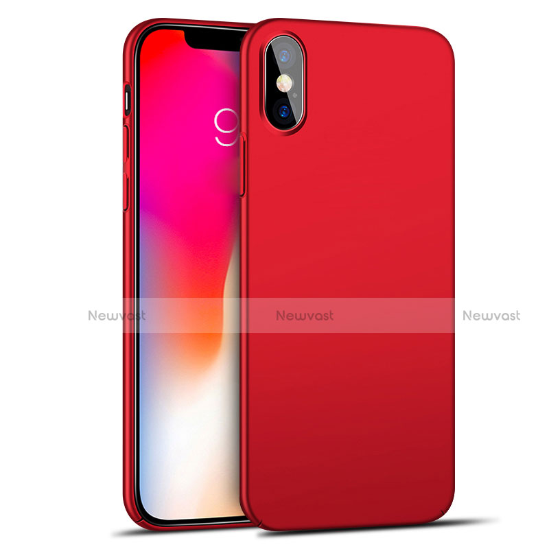 Hard Rigid Plastic Matte Finish Snap On Case M04 for Apple iPhone Xs Black