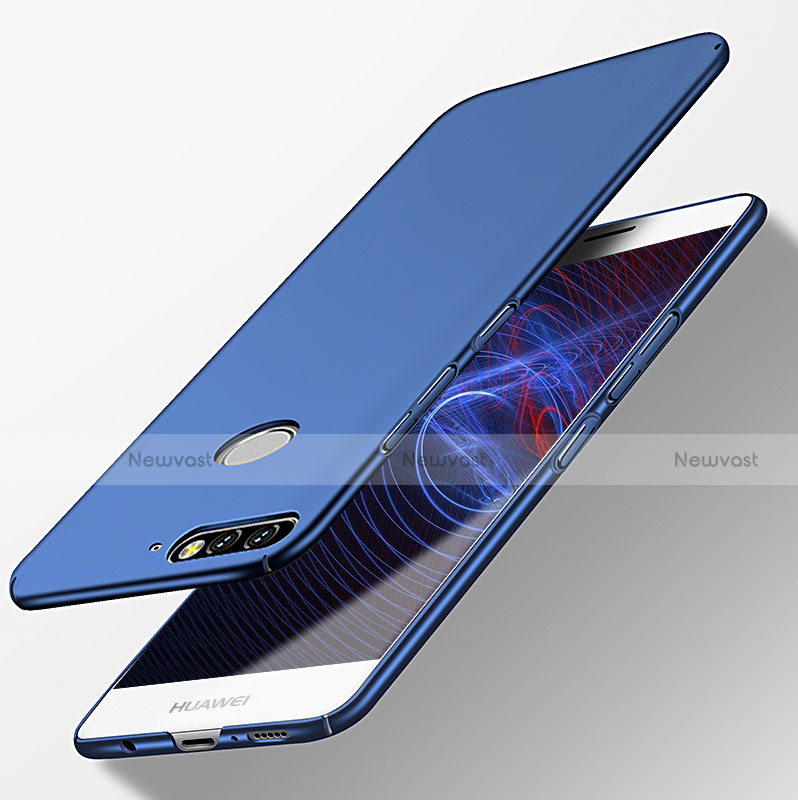 Hard Rigid Plastic Matte Finish Snap On Case M04 for Huawei Enjoy 8 Blue