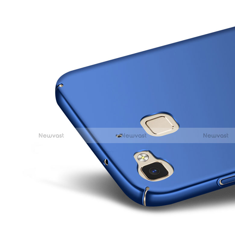 Hard Rigid Plastic Matte Finish Snap On Case M04 for Huawei G8 Mini Blue