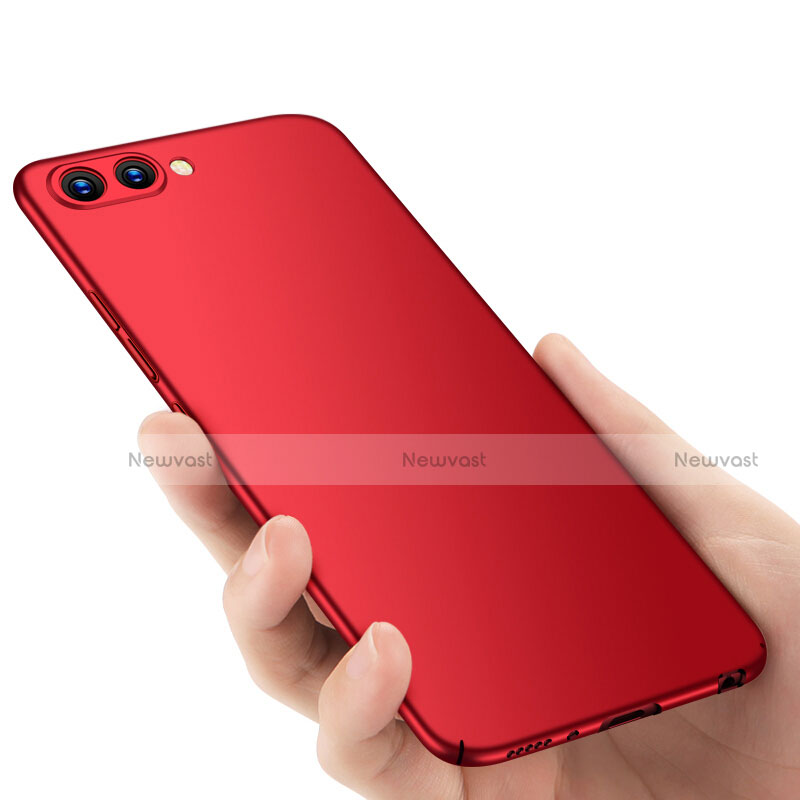 Hard Rigid Plastic Matte Finish Snap On Case M04 for Huawei Honor View 10 Red