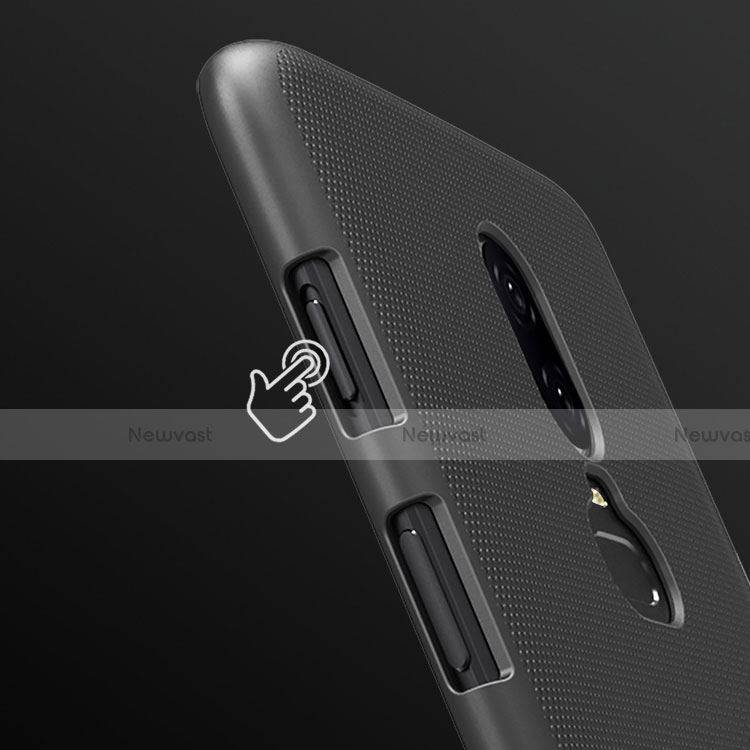 Hard Rigid Plastic Matte Finish Snap On Case M04 for OnePlus 6 Black