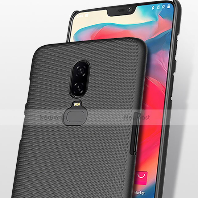 Hard Rigid Plastic Matte Finish Snap On Case M04 for OnePlus 6 Black