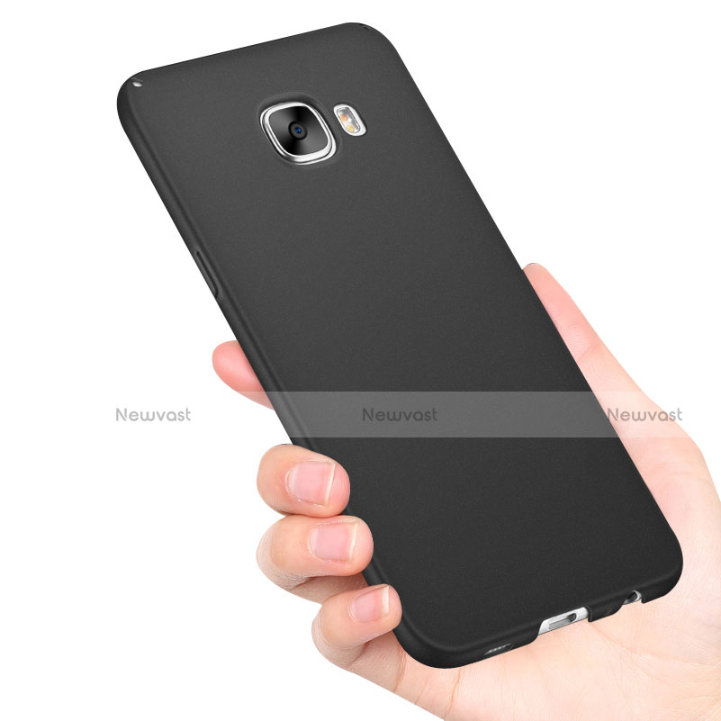Hard Rigid Plastic Matte Finish Snap On Case M04 for Samsung Galaxy C7 SM-C7000 Black