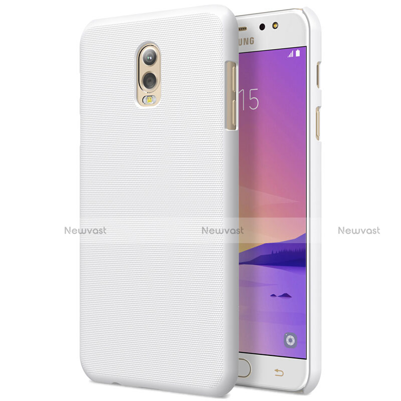 Hard Rigid Plastic Matte Finish Snap On Case M04 for Samsung Galaxy J7 Plus White