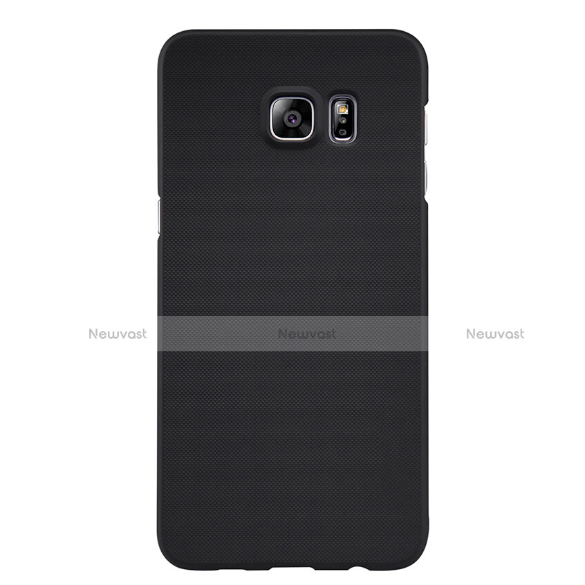 Hard Rigid Plastic Matte Finish Snap On Case M04 for Samsung Galaxy S6 Edge+ Plus SM-G928F Black