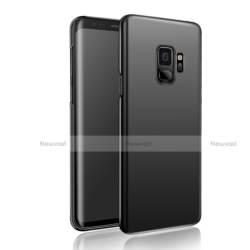 Hard Rigid Plastic Matte Finish Snap On Case M04 for Samsung Galaxy S9 Black