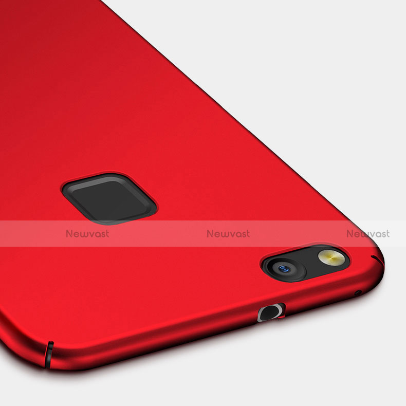 Hard Rigid Plastic Matte Finish Snap On Case M05 for Huawei GR3 (2017) Red