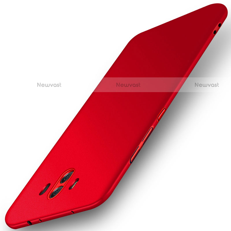 Hard Rigid Plastic Matte Finish Snap On Case M05 for Huawei Mate 10 Red