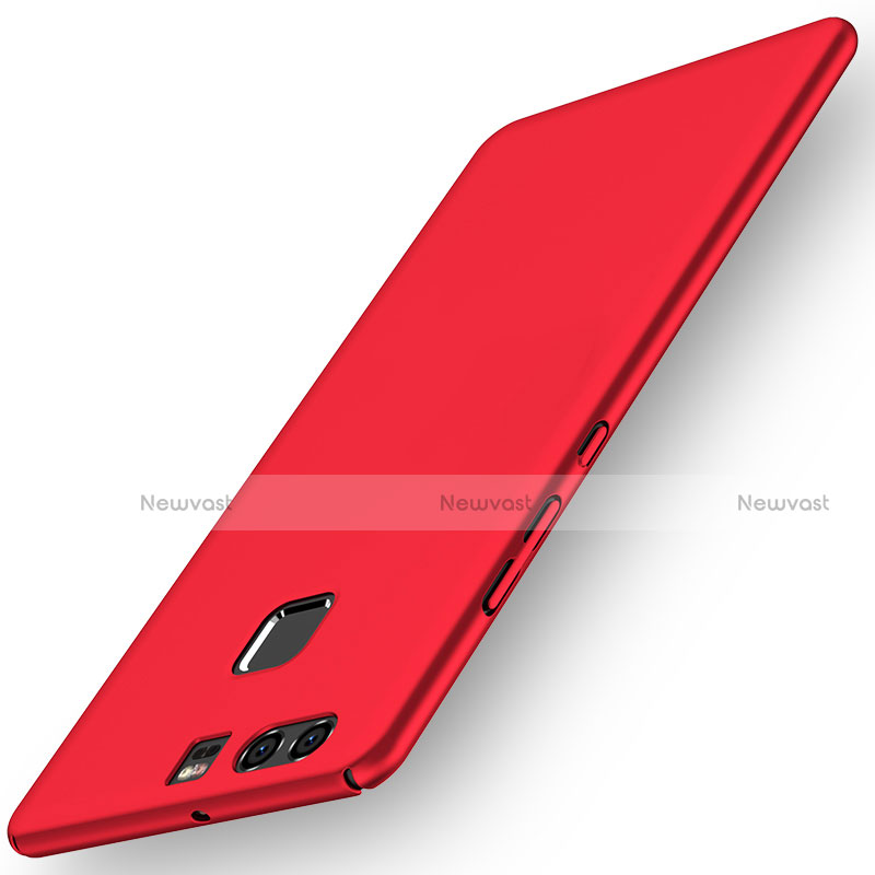 Hard Rigid Plastic Matte Finish Snap On Case M05 for Huawei P9 Red