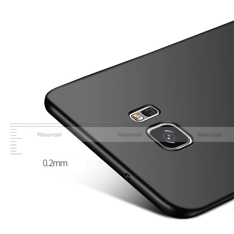 Hard Rigid Plastic Matte Finish Snap On Case M05 for Samsung Galaxy S7 Edge G935F Black