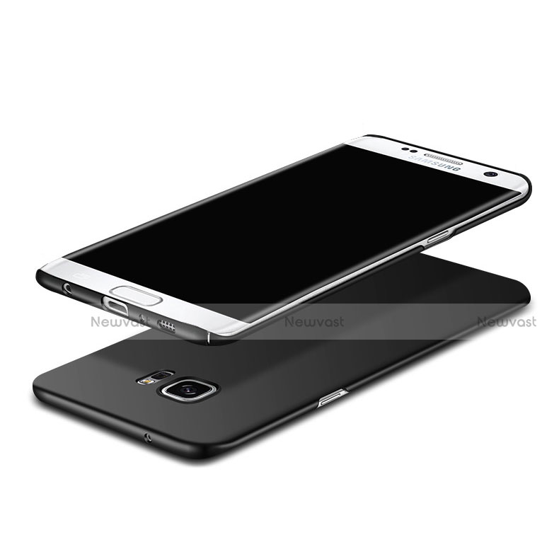 Hard Rigid Plastic Matte Finish Snap On Case M05 for Samsung Galaxy S7 Edge G935F Black