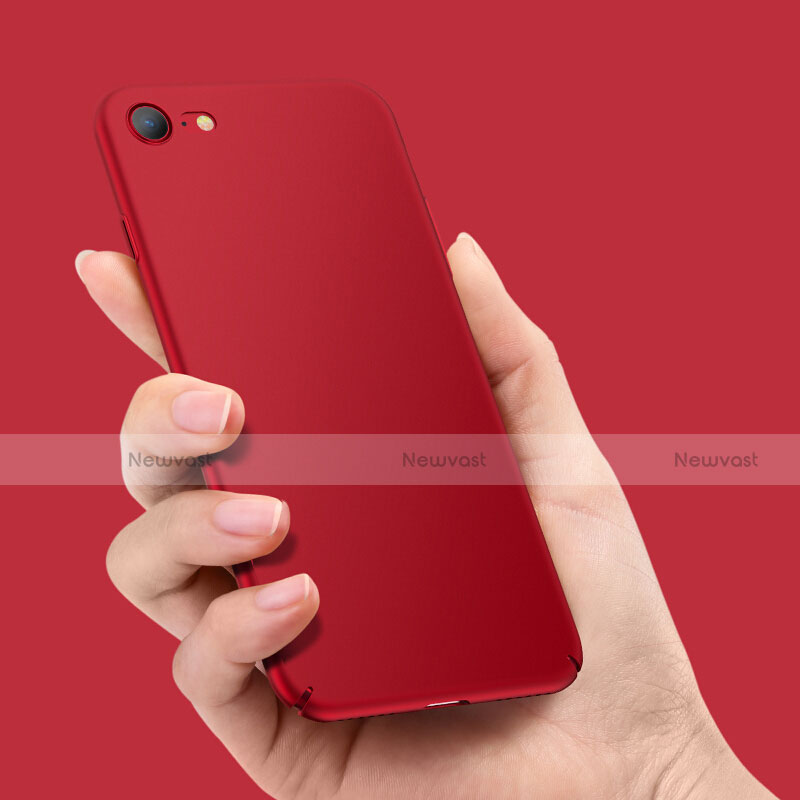 Hard Rigid Plastic Matte Finish Snap On Case M07 for Apple iPhone 8 Red