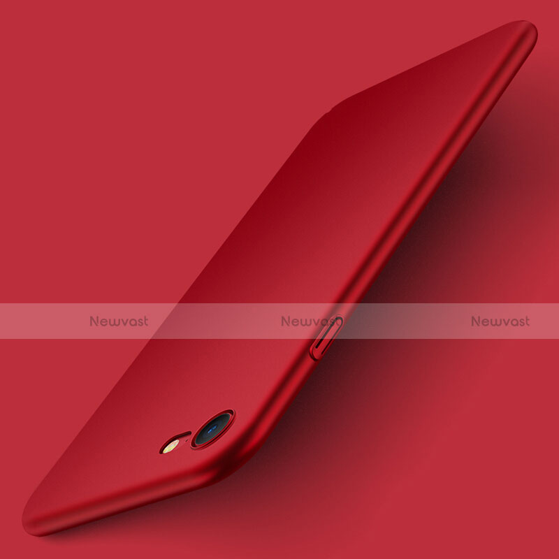 Hard Rigid Plastic Matte Finish Snap On Case M07 for Apple iPhone 8 Red