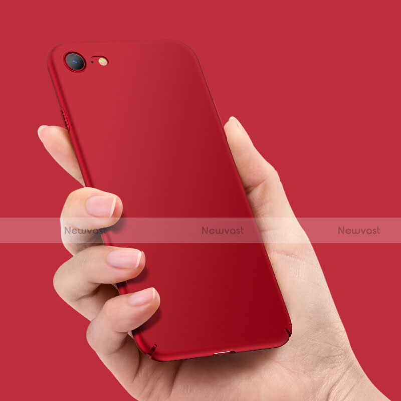 Hard Rigid Plastic Matte Finish Snap On Case M07 for Apple iPhone SE3 2022 Red