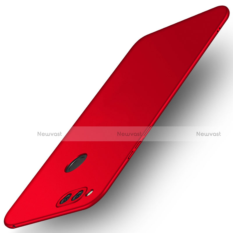 Hard Rigid Plastic Matte Finish Snap On Case M08 for Huawei Honor 7X Red