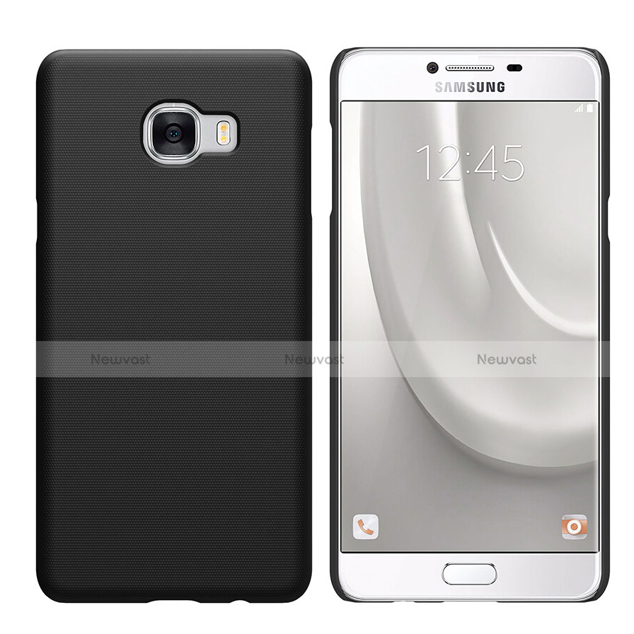 Hard Rigid Plastic Matte Finish Snap On Case M08 for Samsung Galaxy C5 SM-C5000 Black