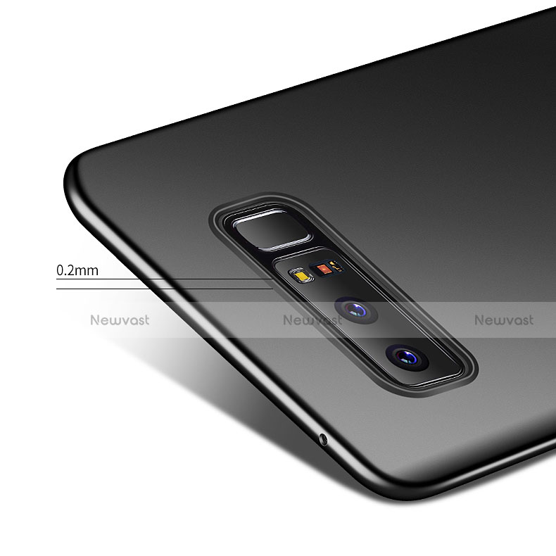 Hard Rigid Plastic Matte Finish Snap On Case M08 for Samsung Galaxy Note 8 Black