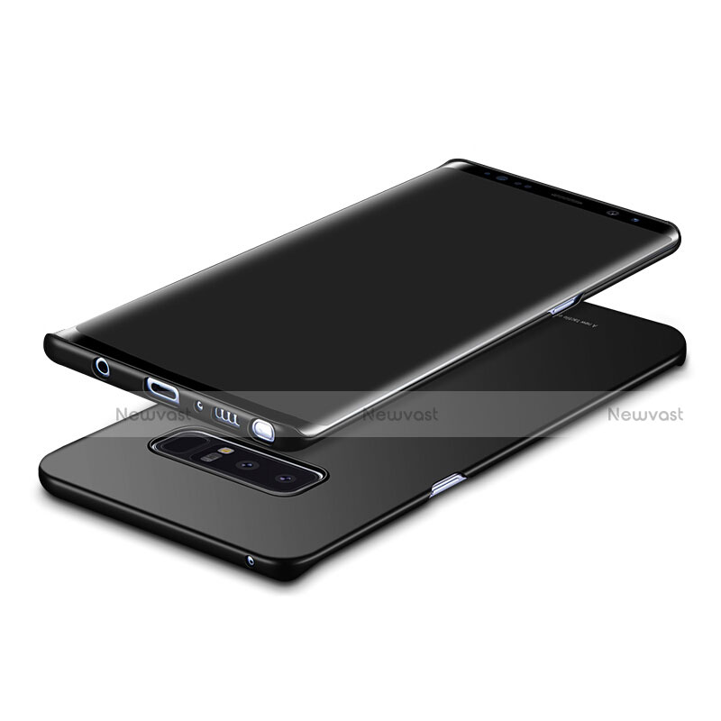 Hard Rigid Plastic Matte Finish Snap On Case M09 for Samsung Galaxy Note 8 Black
