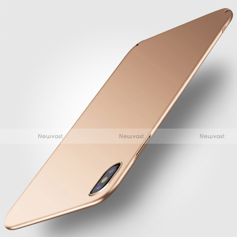 Hard Rigid Plastic Matte Finish Snap On Case M10 for Apple iPhone Xs Max Gold