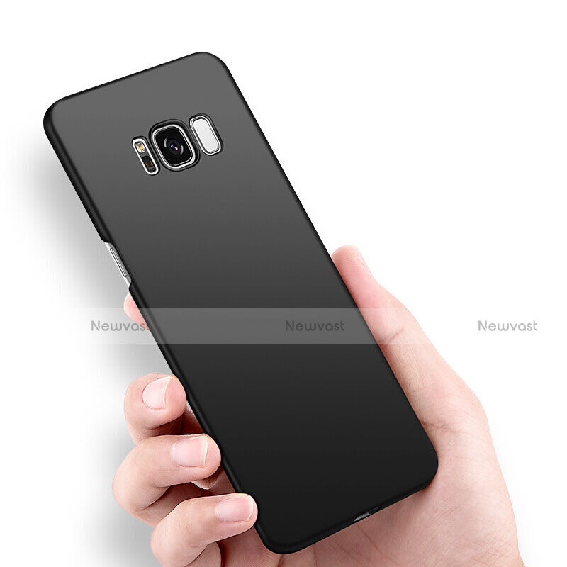 Hard Rigid Plastic Matte Finish Snap On Case M12 for Samsung Galaxy S8 Black
